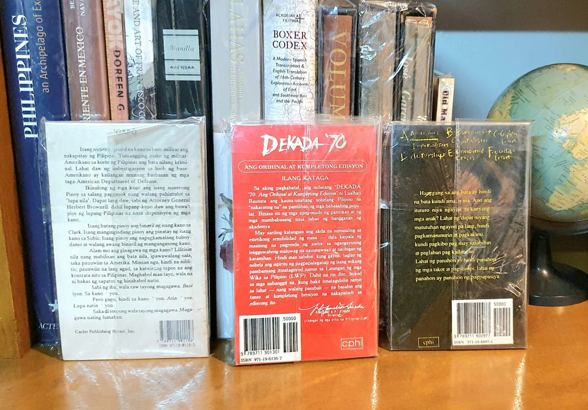 LUALHATI BAUTISTA 3 - BOOK SET : DEKADA '70, BATA BATA PA'NO KA GINAWA, GAPO.