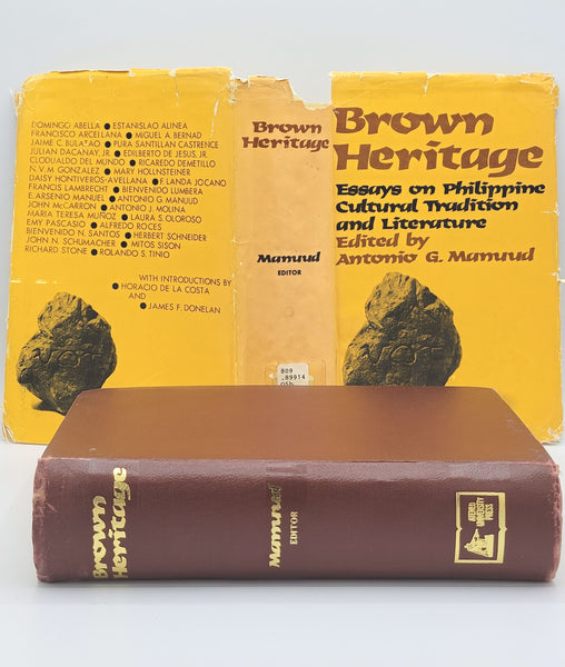 Brown Heritage Essays On Philippine Cultural Tradition And Tradition