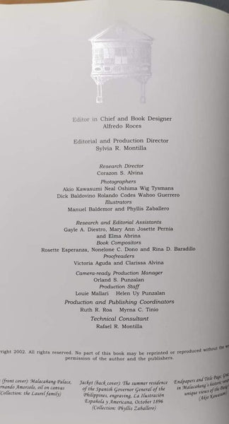 PALACIO DEL MALACANANG 200 YEARS OF A RULING HOUSE BY NICK JOAQUIN