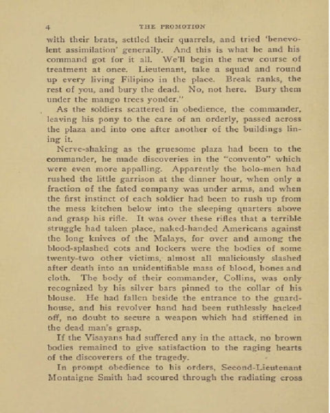 The promotion a story of the Philippine War by John Marvin Dean