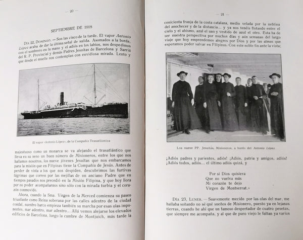 A Traves De Los Mares. Obsequio de la congregacion de Maria Inmaculada Y de San Luis Gonzaga del Colegio del Sagrado Corazon de Jesus a la gloriosa y querida mision de Filipinas a cargo de la Compania de Jesus