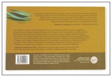 Davao Cuisine: Recipes of the Ten Tribes of Davao City By  Dr. Mac Tiu