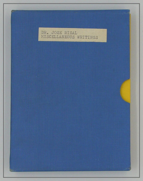 Jose Rizal Miscellaneous Writings